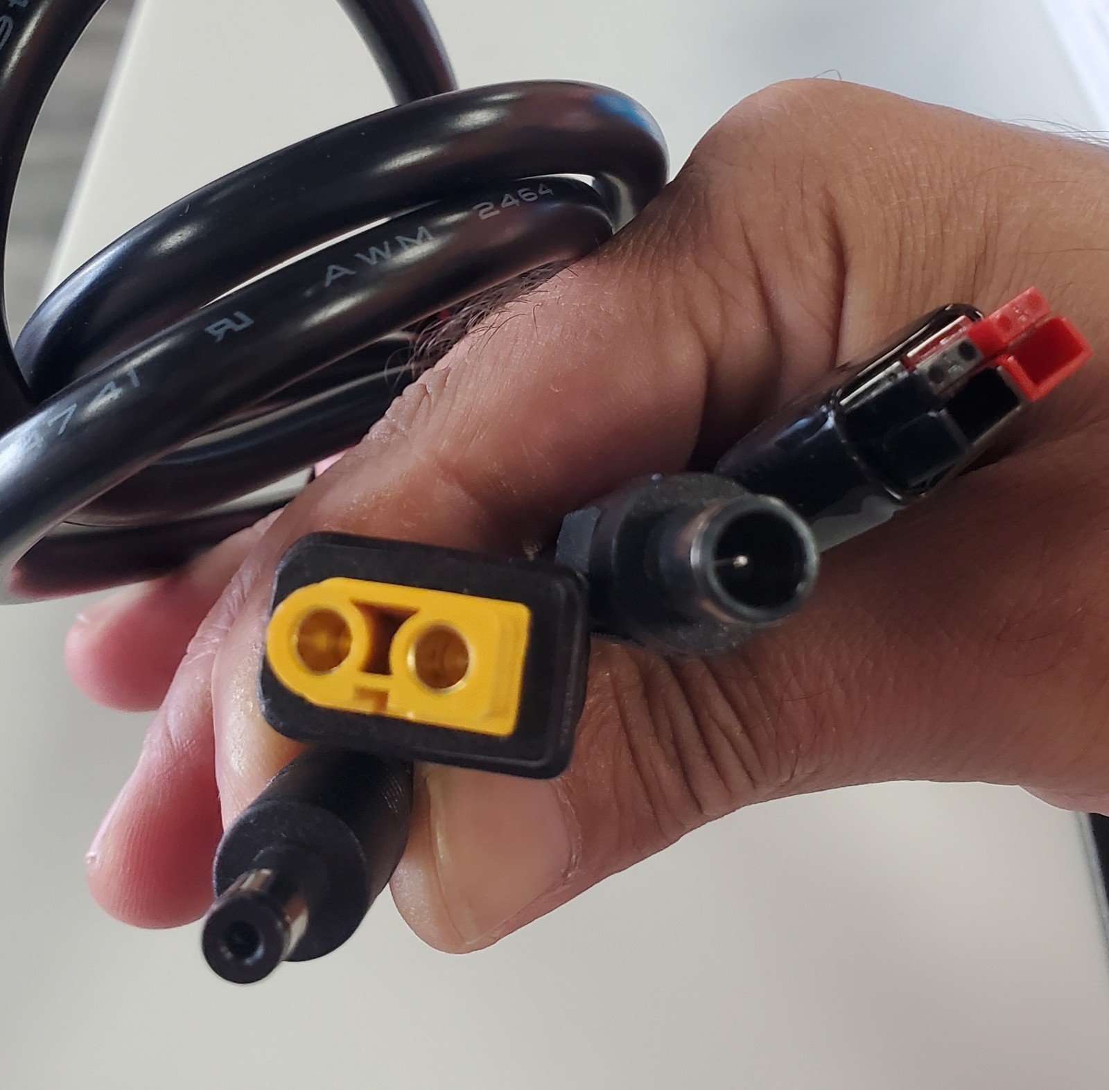 4IN1 Solar Connector Splitter Cable 45A Connector XT60 DC 8mm 5.5mm Adapter