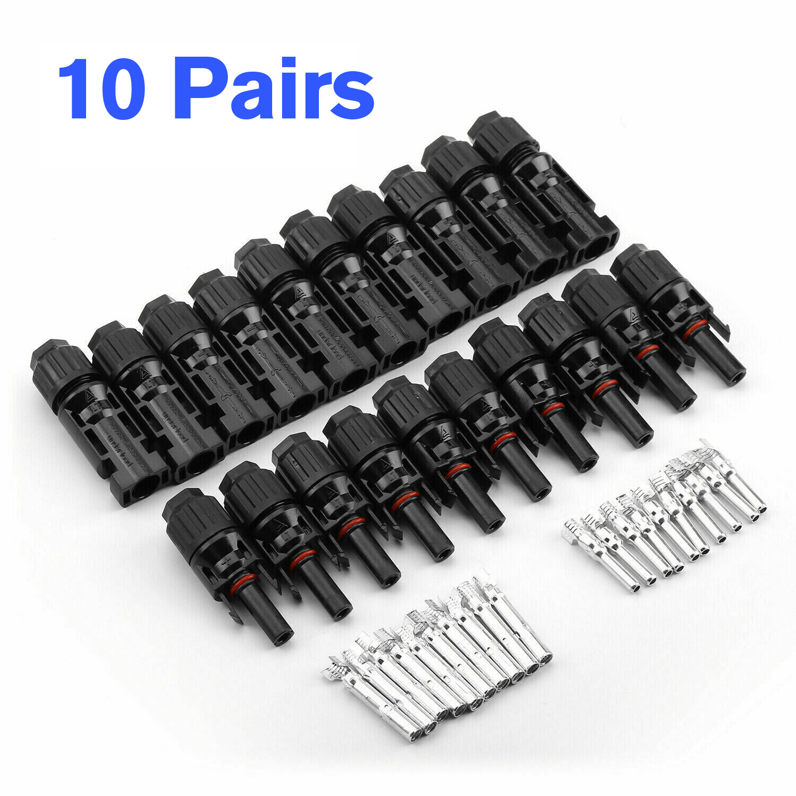 20Pairs 30A Male Female Wire Cable Connector Set Solar Panel Waterproo PV Set