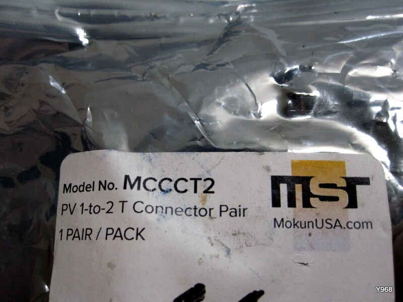New-MST 2 Pcs Solar T-Connectors with Spanner & Kitted 1-2-M/FF and F/MM