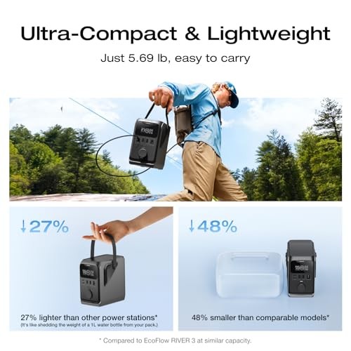 DC Power Bank Station, 288Wh Outdoor Portable Power Station, LiFePO4 TRAIL 300