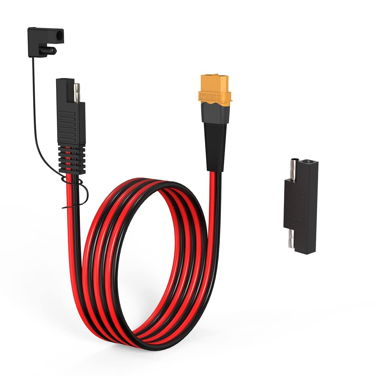12AWG XT60 to SAE Connector Extension Cable with SAE Polarity Reverse Adapter fo
