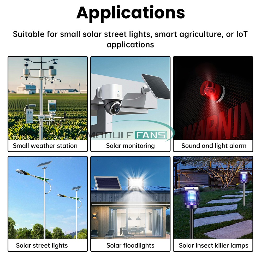6-24V Solar Panel Power Management Module 5V 3A Supports MPPT, PD QC FCP SFCP