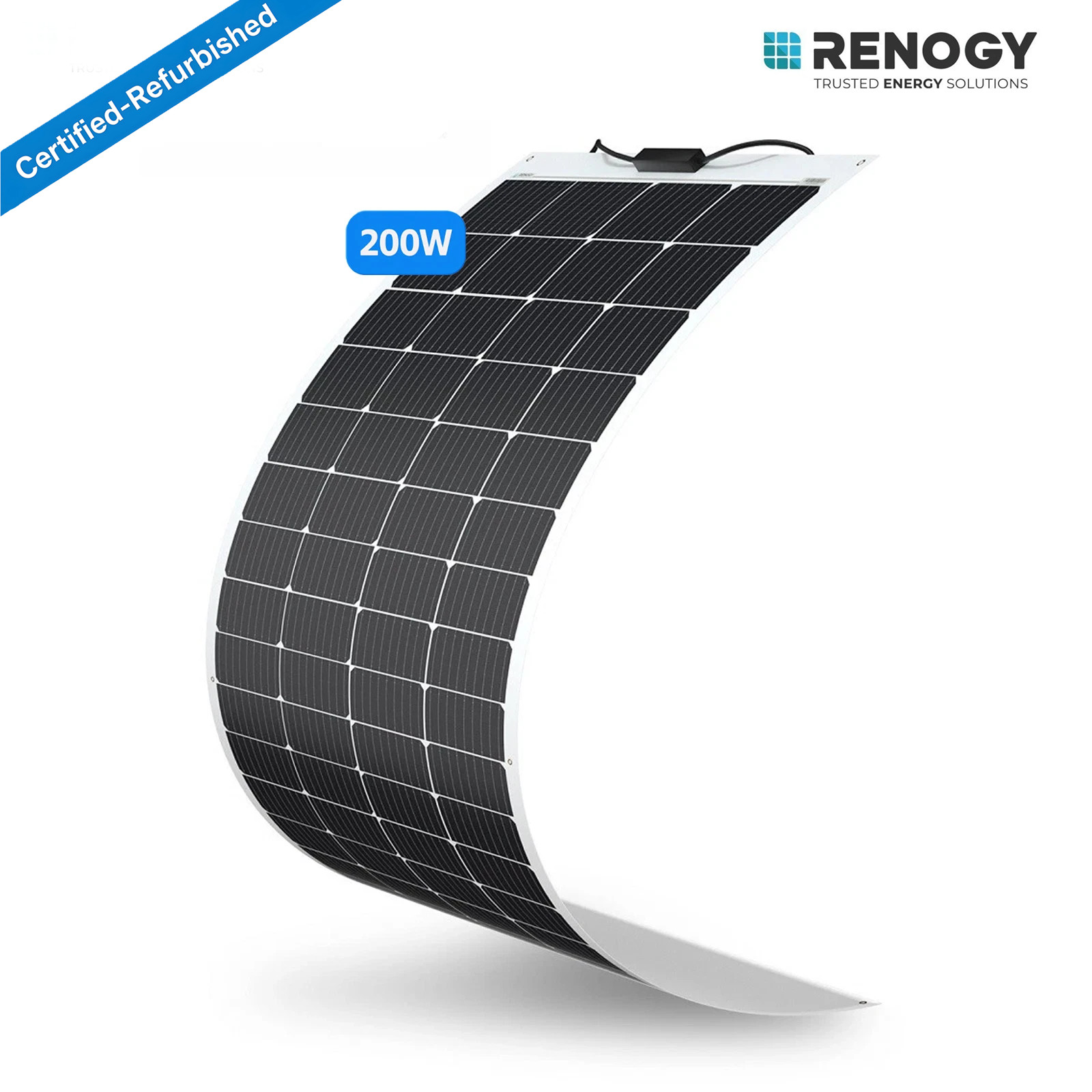Refurbished Renogy 200W 12V Flexible Mono Solar Panel RV Rooftop Camping