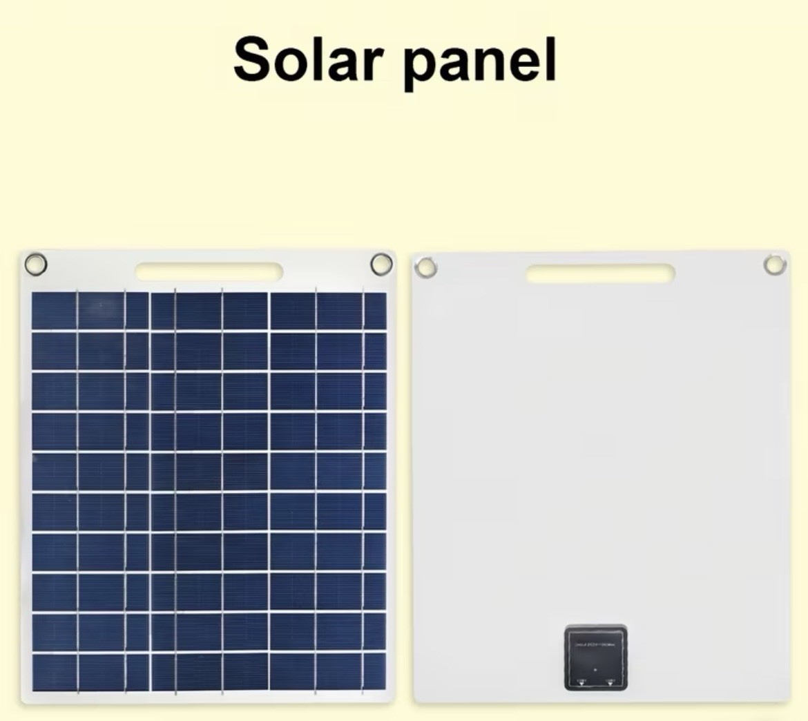 10W Portable Polycrystalline Waterproof Solar Panel USB, 30cm Off-Grid