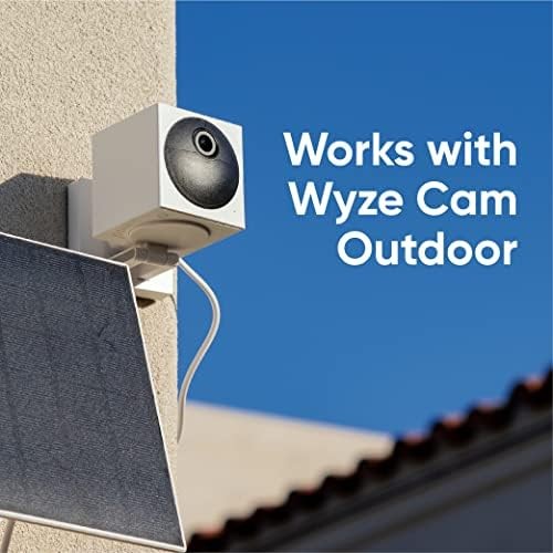 Solar Panel for Wyze Cam Outdoor v1/v2 & Battery Cam Pro – 2.5W Charging