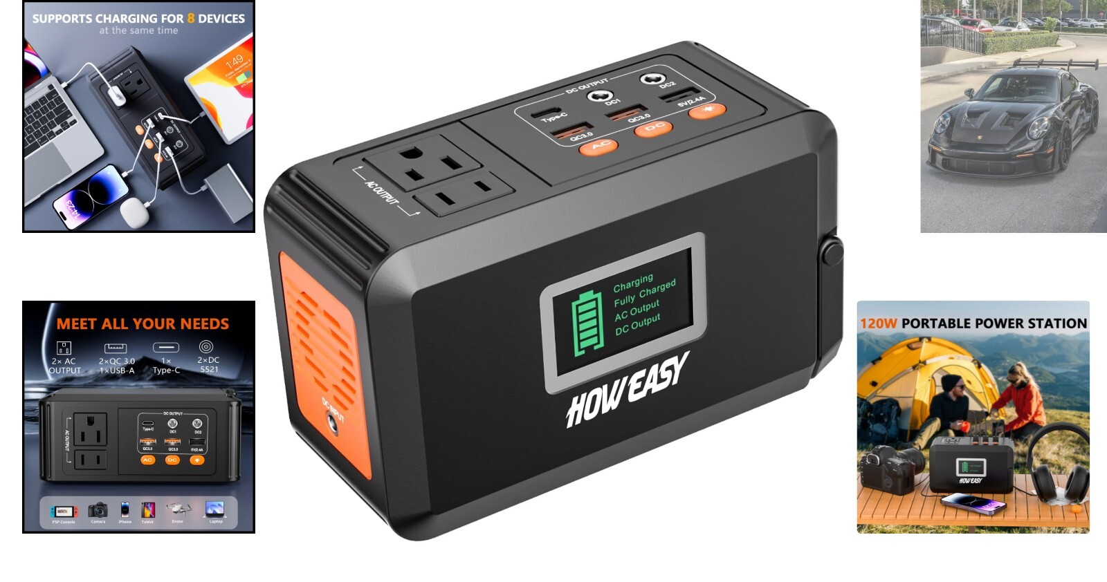 88Wh Portable Power Station – Ultimate Solar Generator for Camping & Emergencies