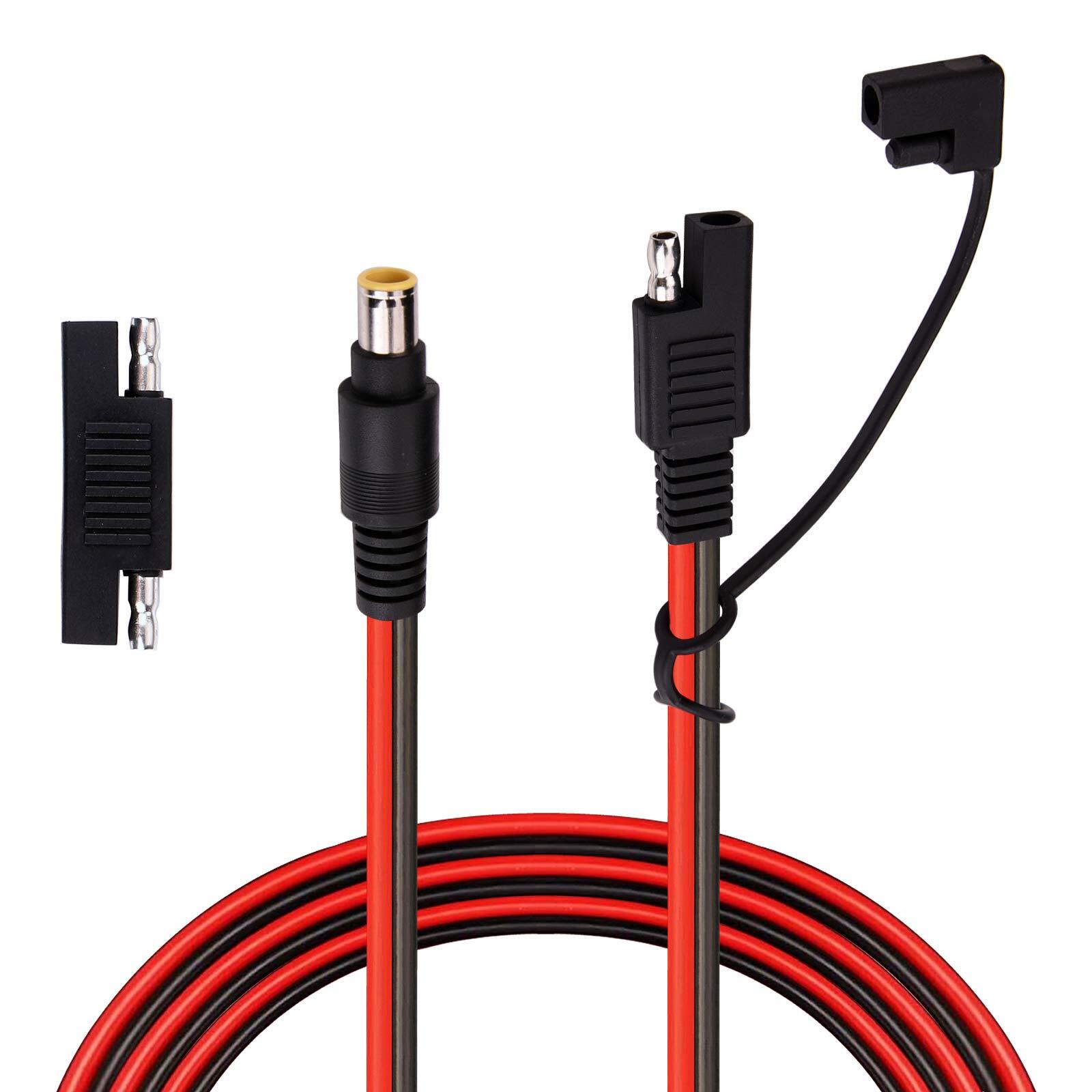 DC 8mm Male to SAE Connector Adapter – 14 Gauge Cable Compatible