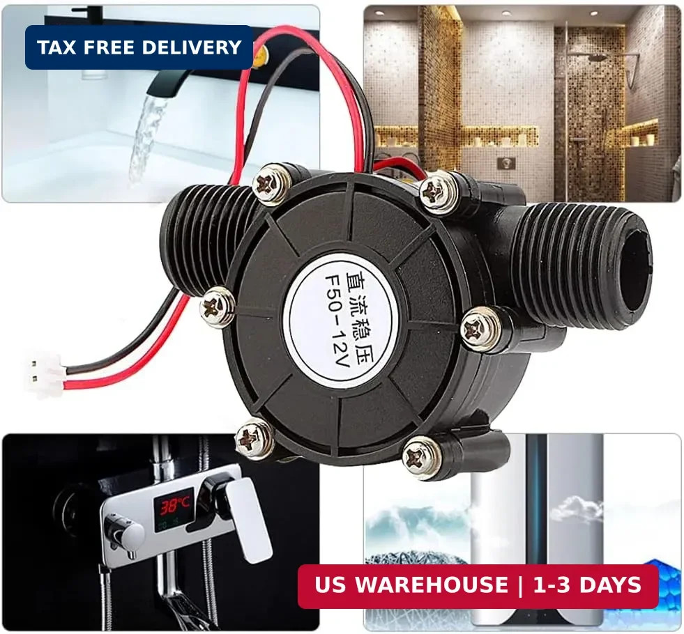 Watris Veiyi Micro HydroTurbine, Water Turbine Generator, DC 12V Hydro Power Gen