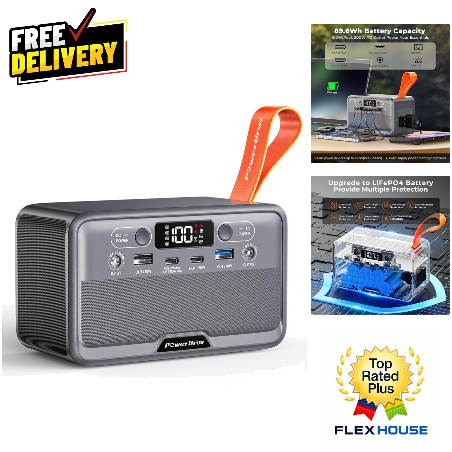 TSA Approved 28,000mAh Solar Power Station – Lightweight, Efficient, and Safe