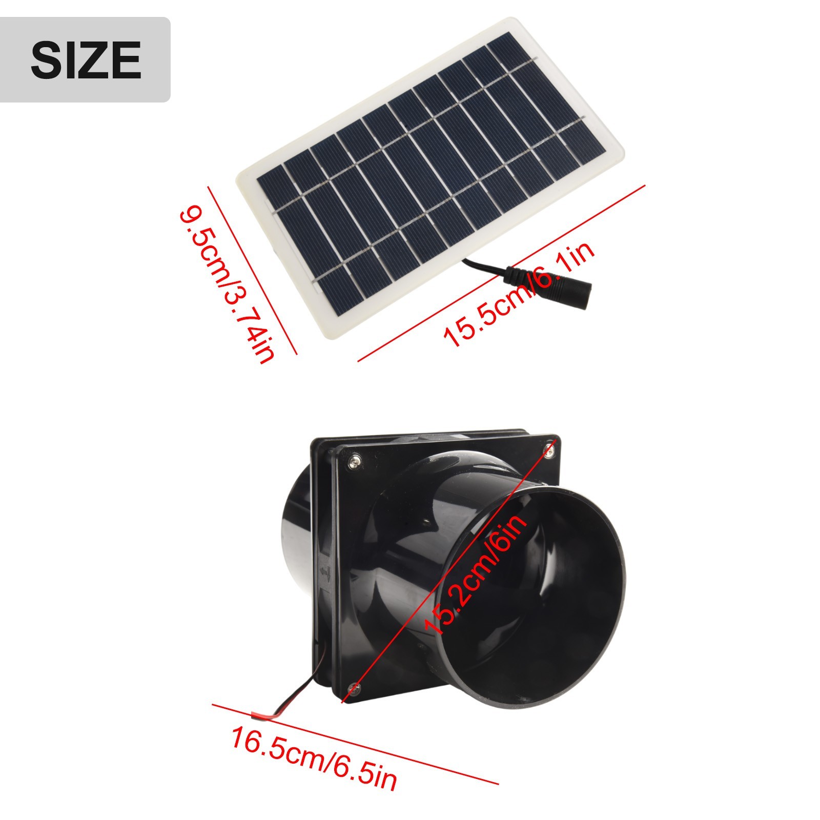 Air Circulation V Weatherproof ABS Solar Power Black Solar Power Fan W V