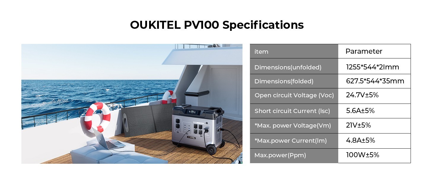 OUKITEL Portable Power station 2048Wh Expansion Unit & Standalone Power 2-in-1