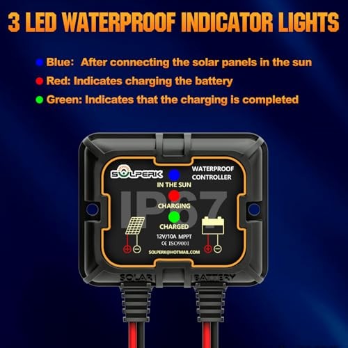 Solar Panel Battery Charger Kit with MPPT Controller