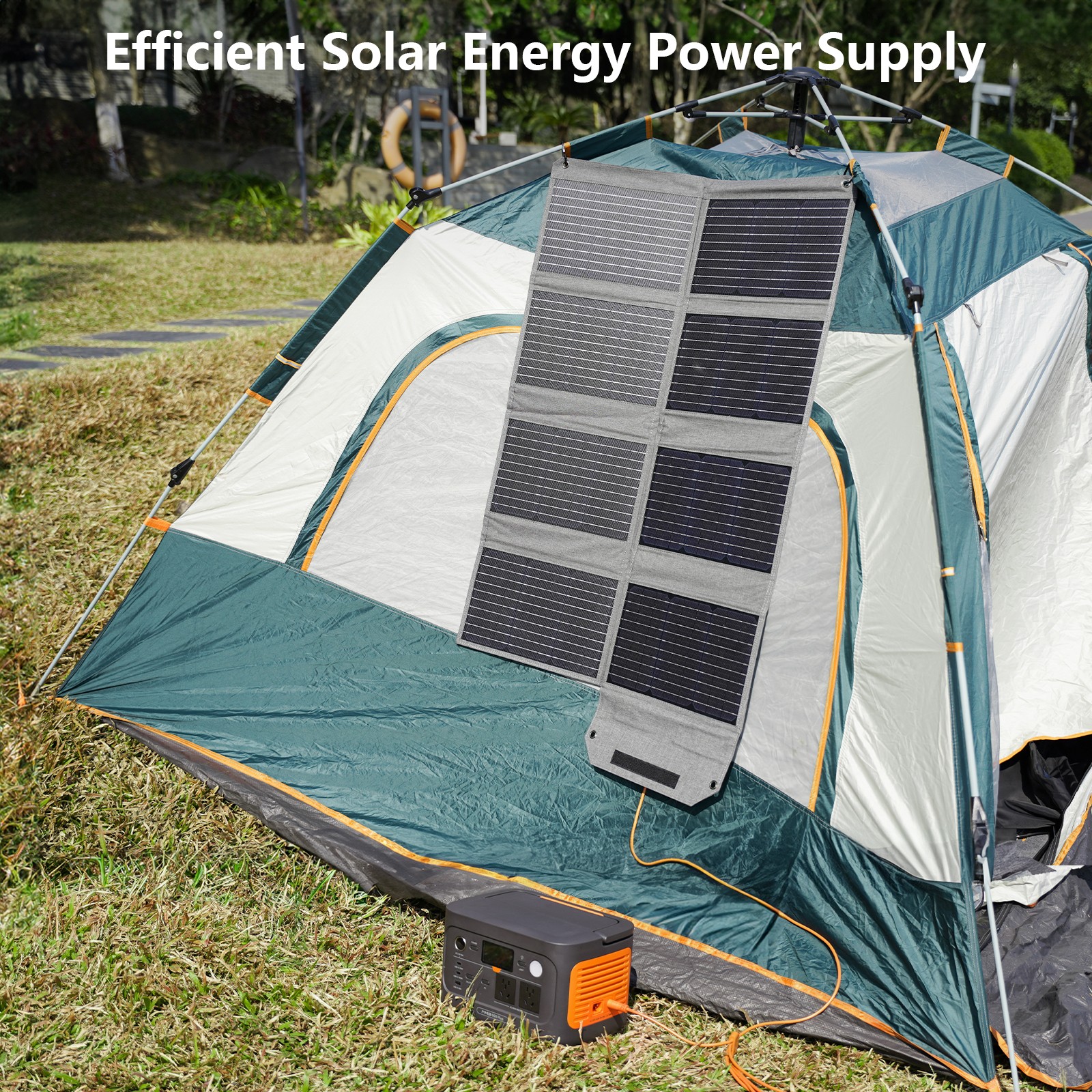 80W Solar Panel DC camping solar charger for Anker SOLIX C300 Power Bank Station