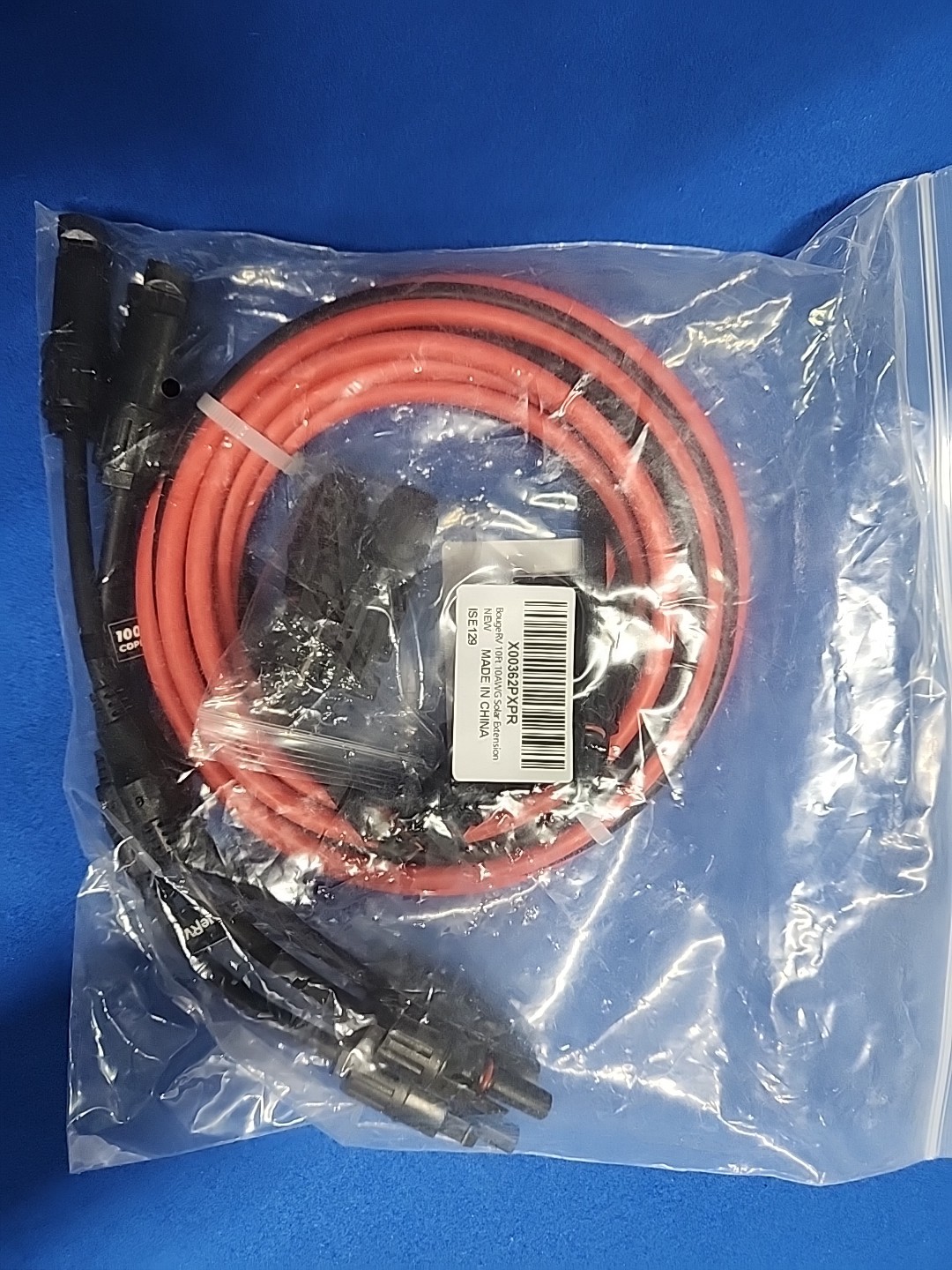 BougeRV Solar Extension 10ft 10AWg NEW