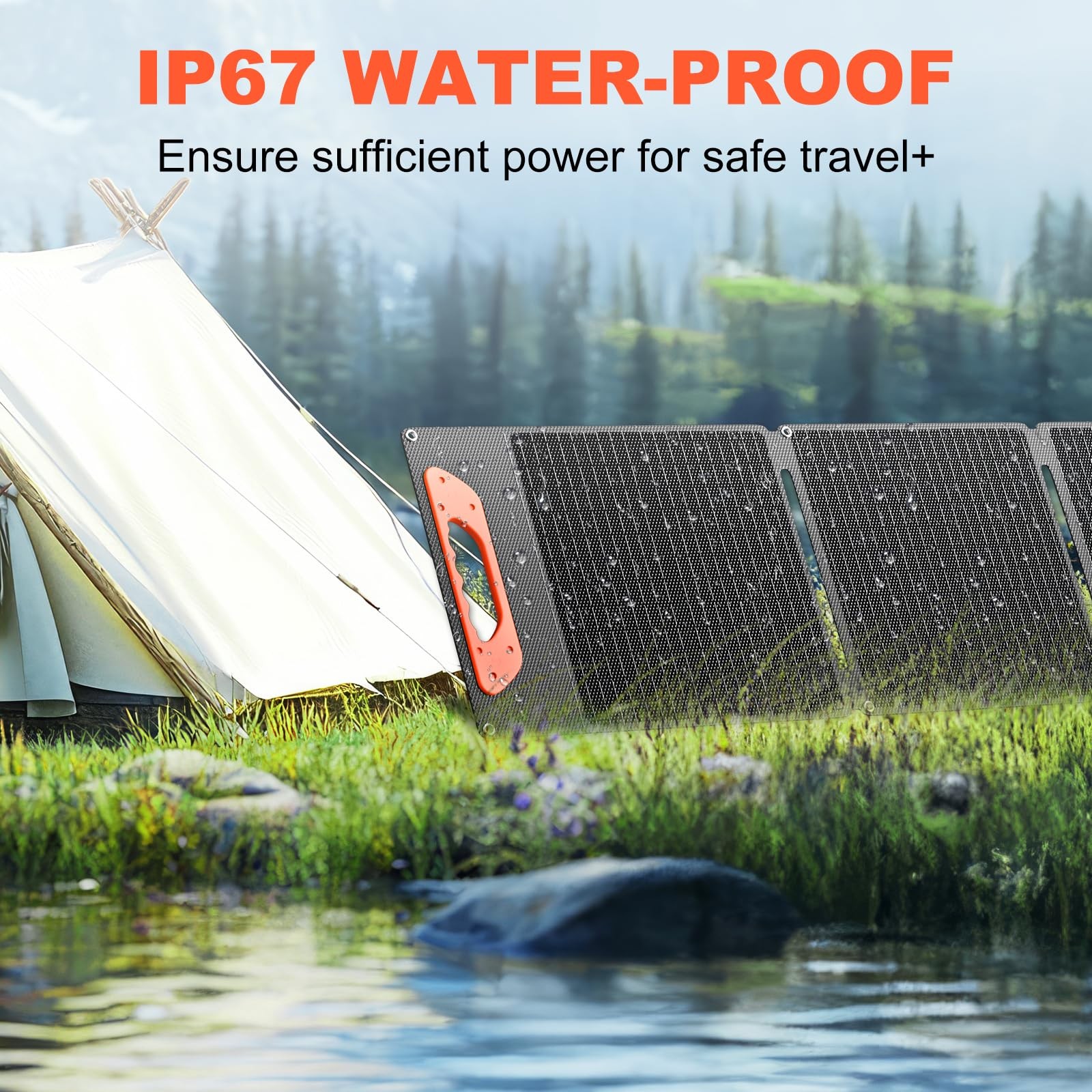 GREENOE 100 Watt Foldable Solar Panel, High Efficiency Solar Panels Portable …