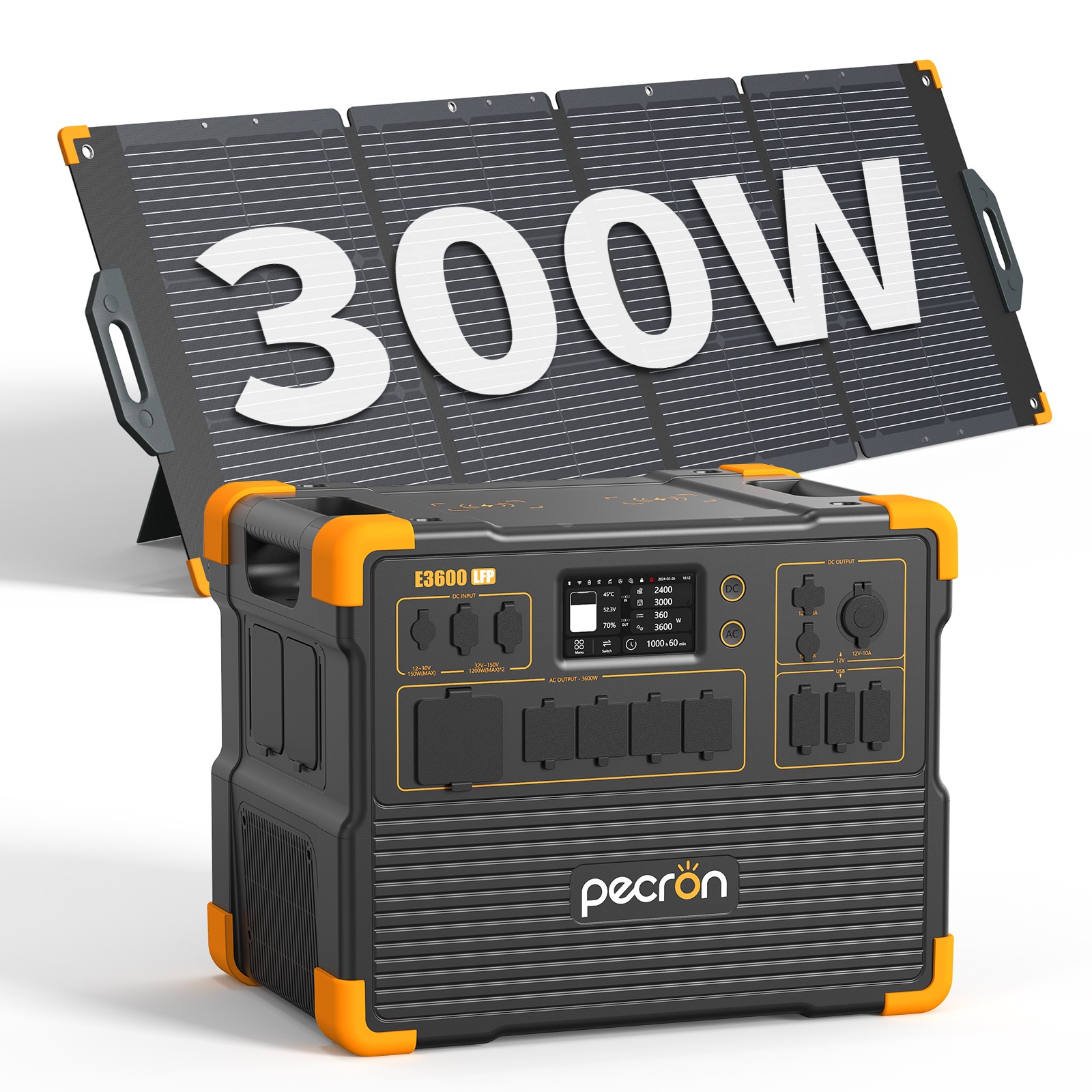 Outdoor Folding 300W Portable Solar Panel Generator for PECRON Power Station