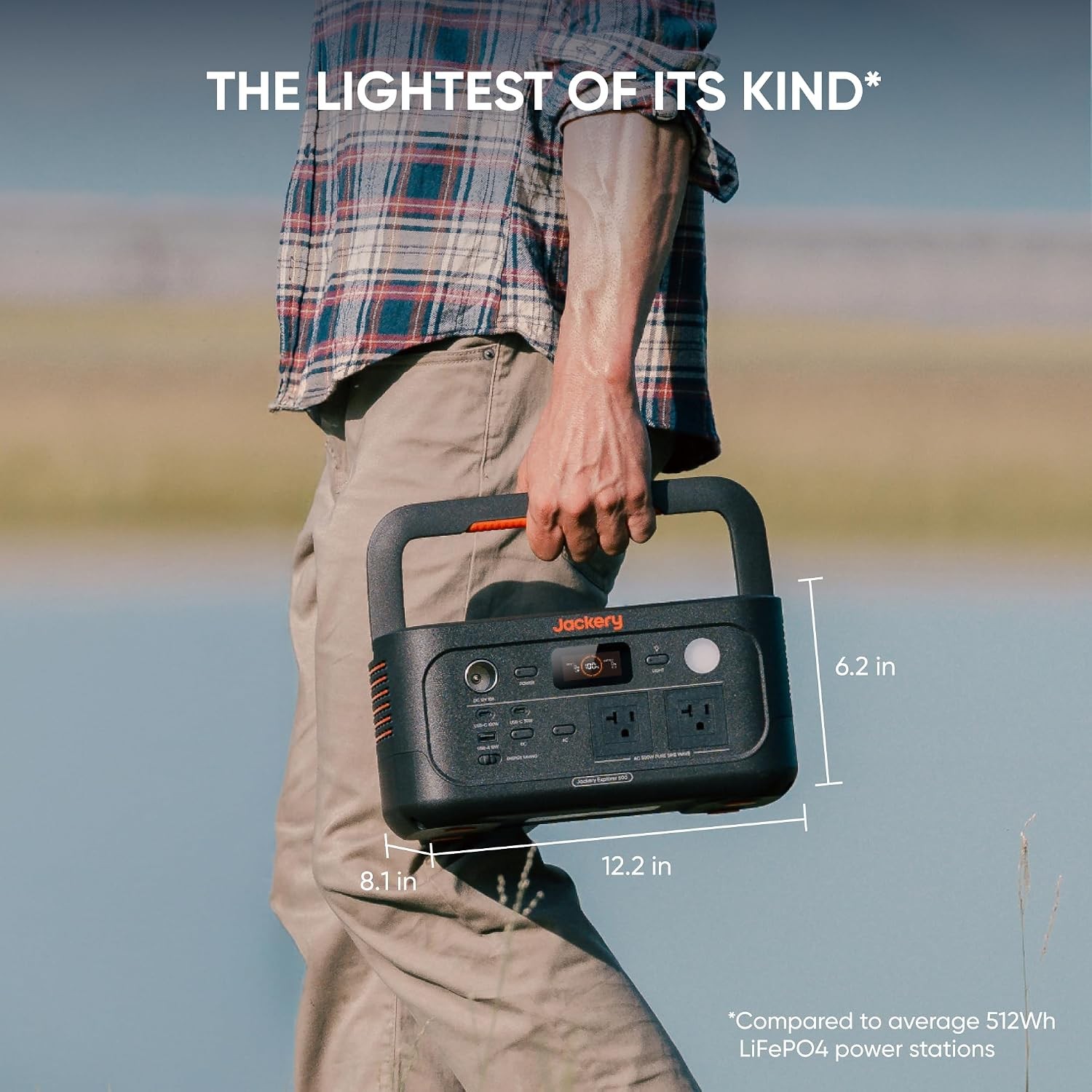 Explorer 500 v2 Portable Power Station 512Wh LiFePO4 Battery 500W AC/1000W Peak