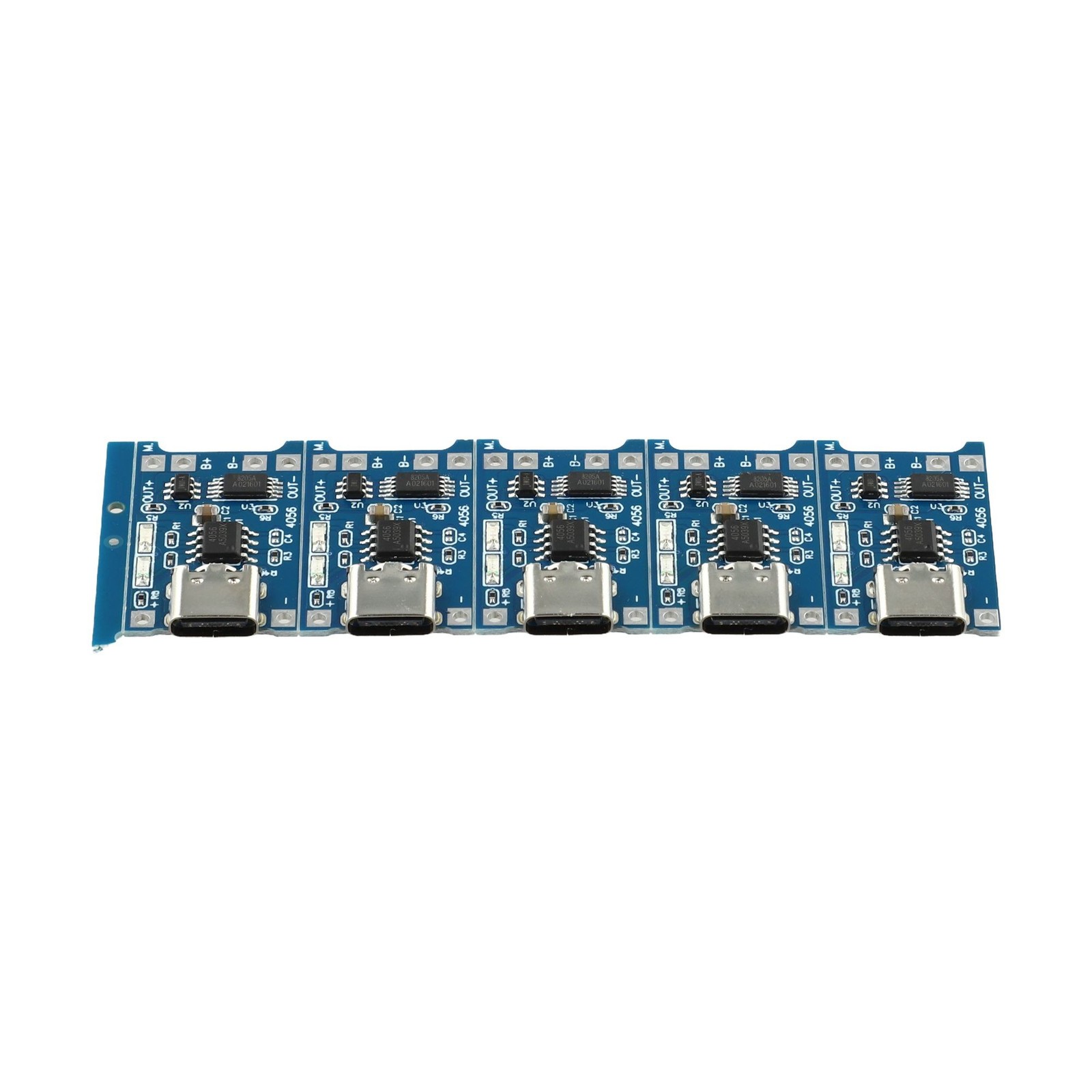 5 x USB Lithium Charger Module with Battery Protection TYPEC USB 5V 1A