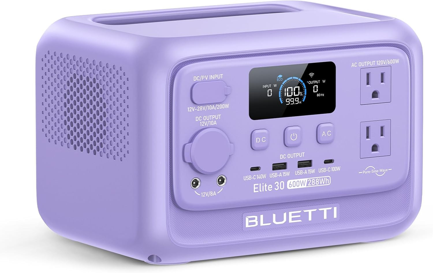 Elite 30 V2 Portable Power Station – 288Wh Solar Generator for Adventures