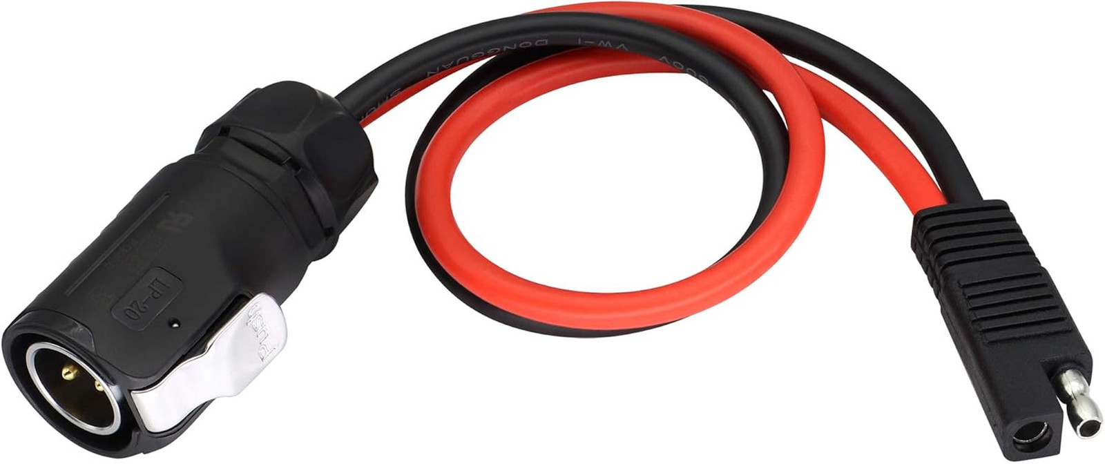 2 Pin Power Industrial Circular Connector to SAE Cable for Solar Panel Suitcase