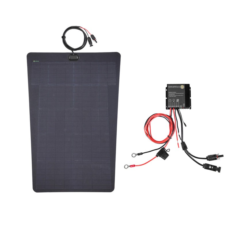 75W 12V Hood Flexible Solar Panel for Chevrolet Silverado 2500HD 3500HD Campers