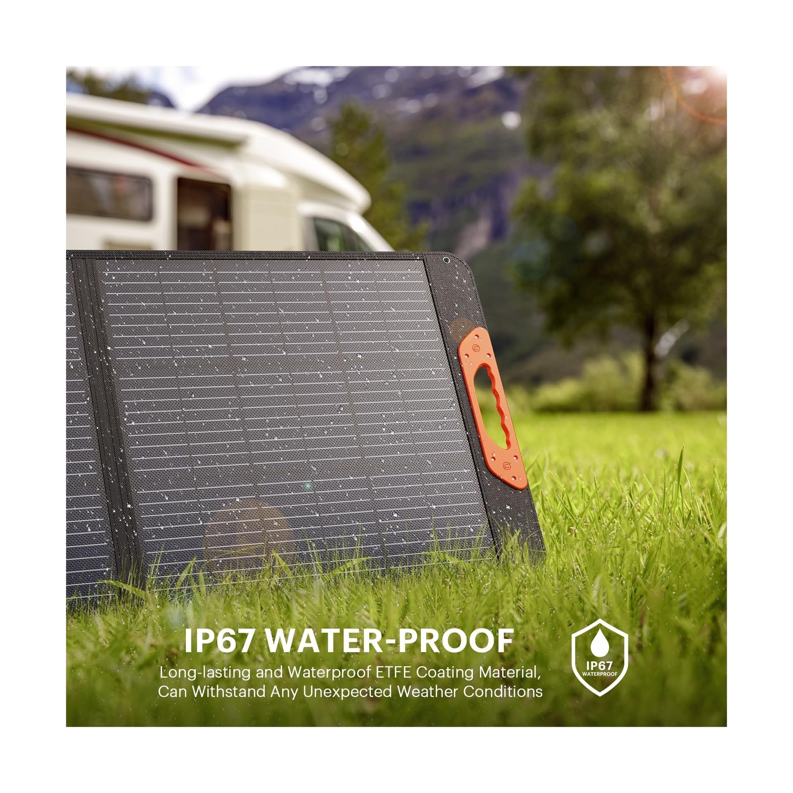 100W Portable Solar Panel, 100 watt 20V Monocrystalline Foldable Solar Charge…