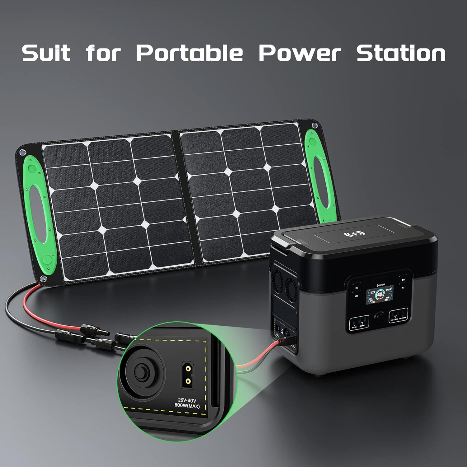 XT60 Charge Adapter Extension Cable for Solar Panel Battery Power Station