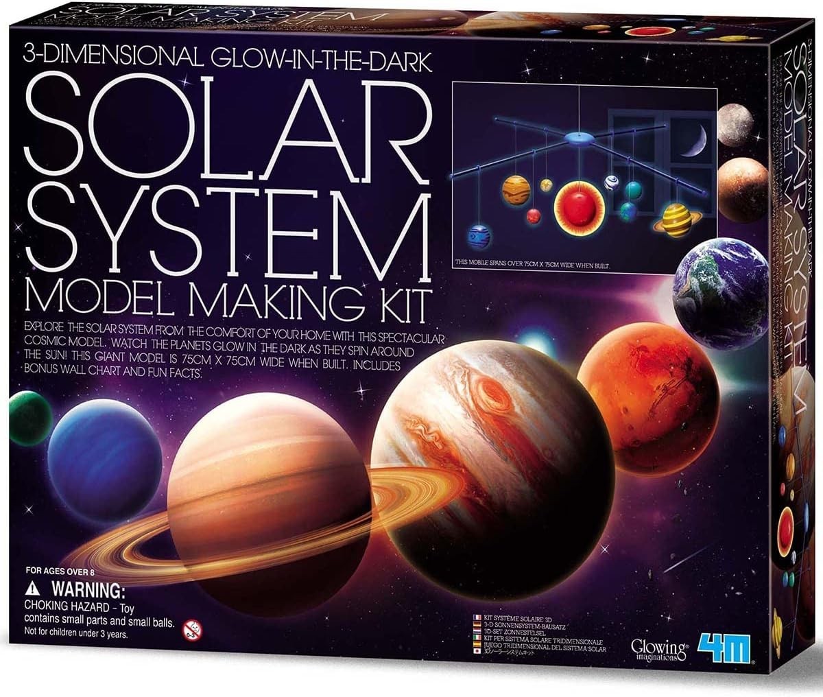 3D Glow-in-the-Dark Solar System Mobile Making Kit – DIY Science Astronomy Le…
