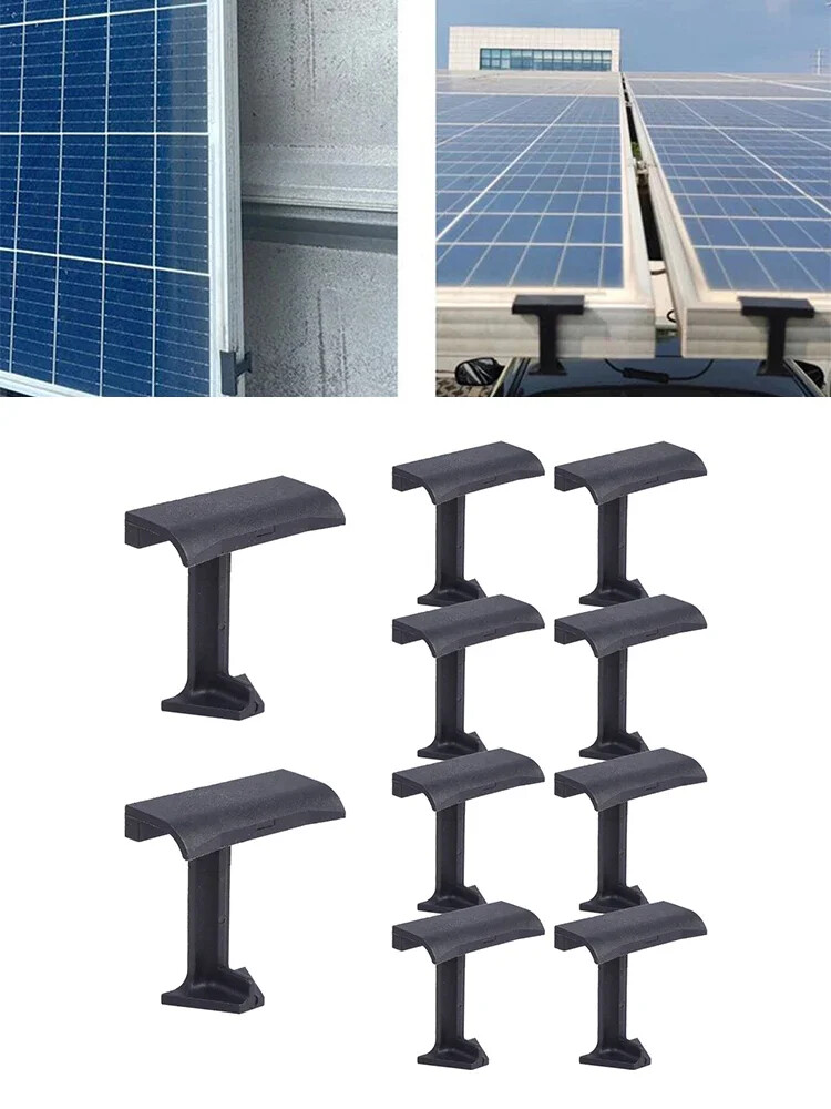 10Pcs Solar Panel Water Drainage Clip 30/35/40Mm PV Modules Cleaning Clips Panel