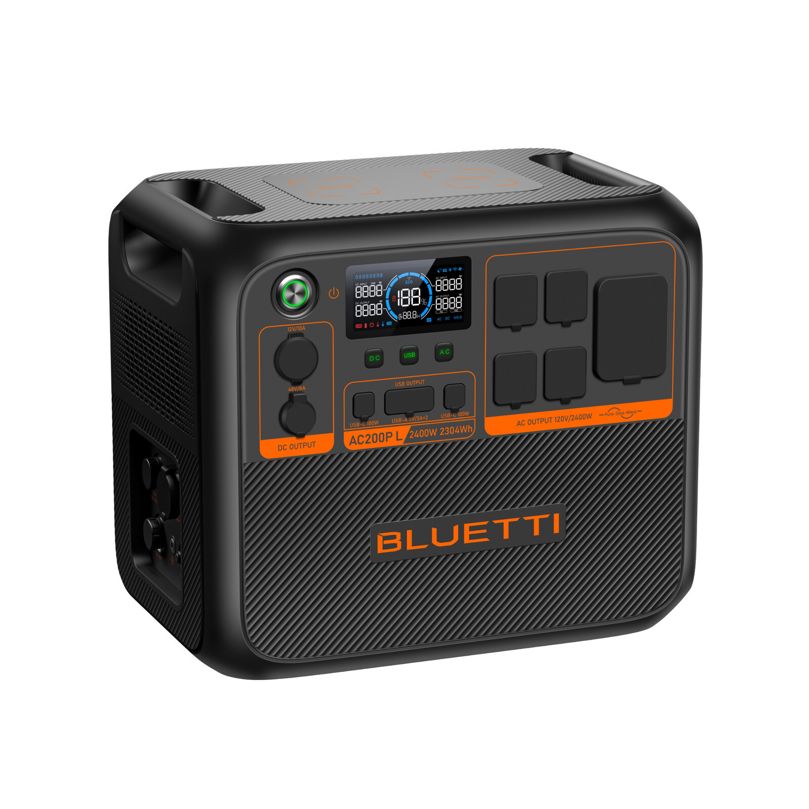 BLUETTI AC200PL 2400W 2304Wh Expandable Portable Power Station for Home Backup