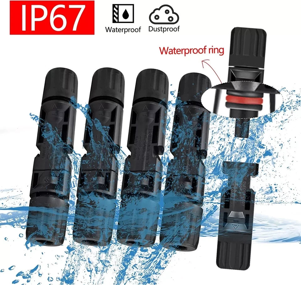 10/20 Pairs Male Female Solar Cable Connectors For DIY Solar Panel US