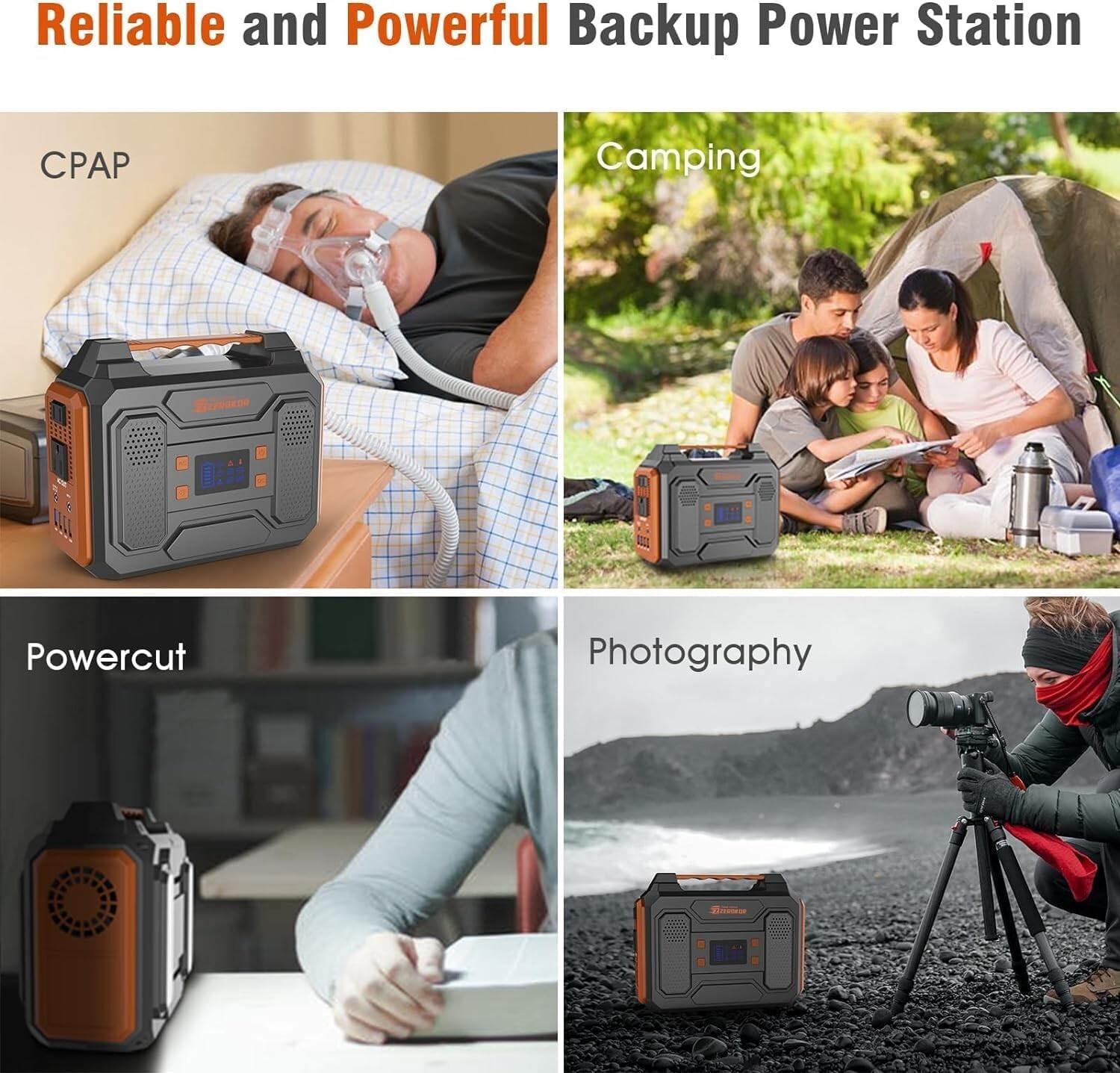Open Box Portable Power Station 300W Solar Generator 280Wh