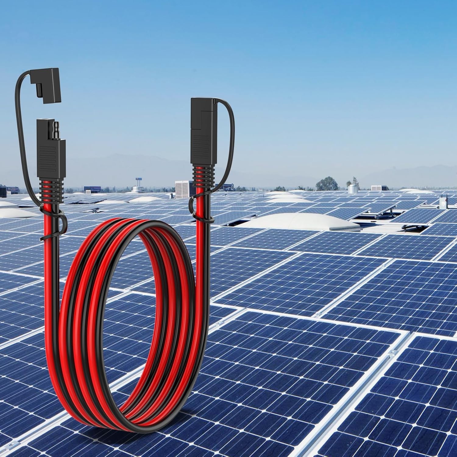 Versatile 12AWG SAE Extension Cable, 5FT with Quick Disconnect & Heat Resistance