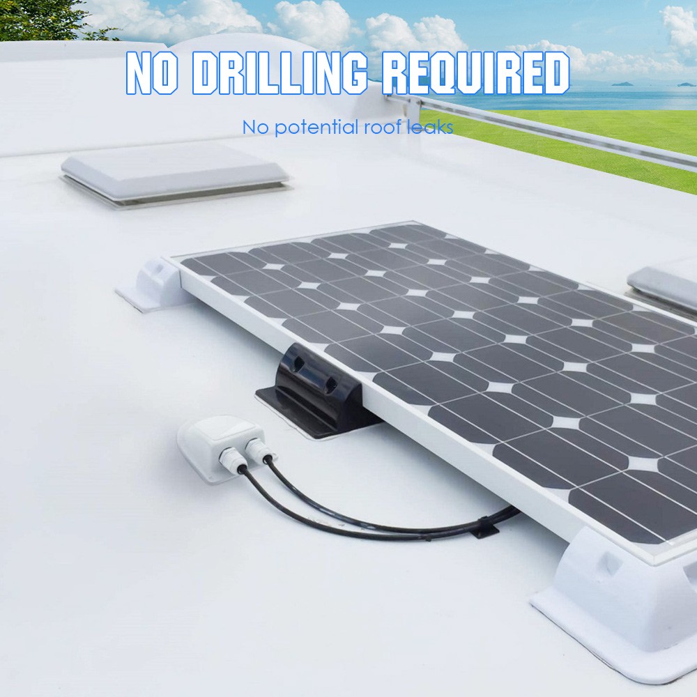 400W RV Solar Panel Kit with Mounting Brackets & 40A MPPT for Caravan Camping