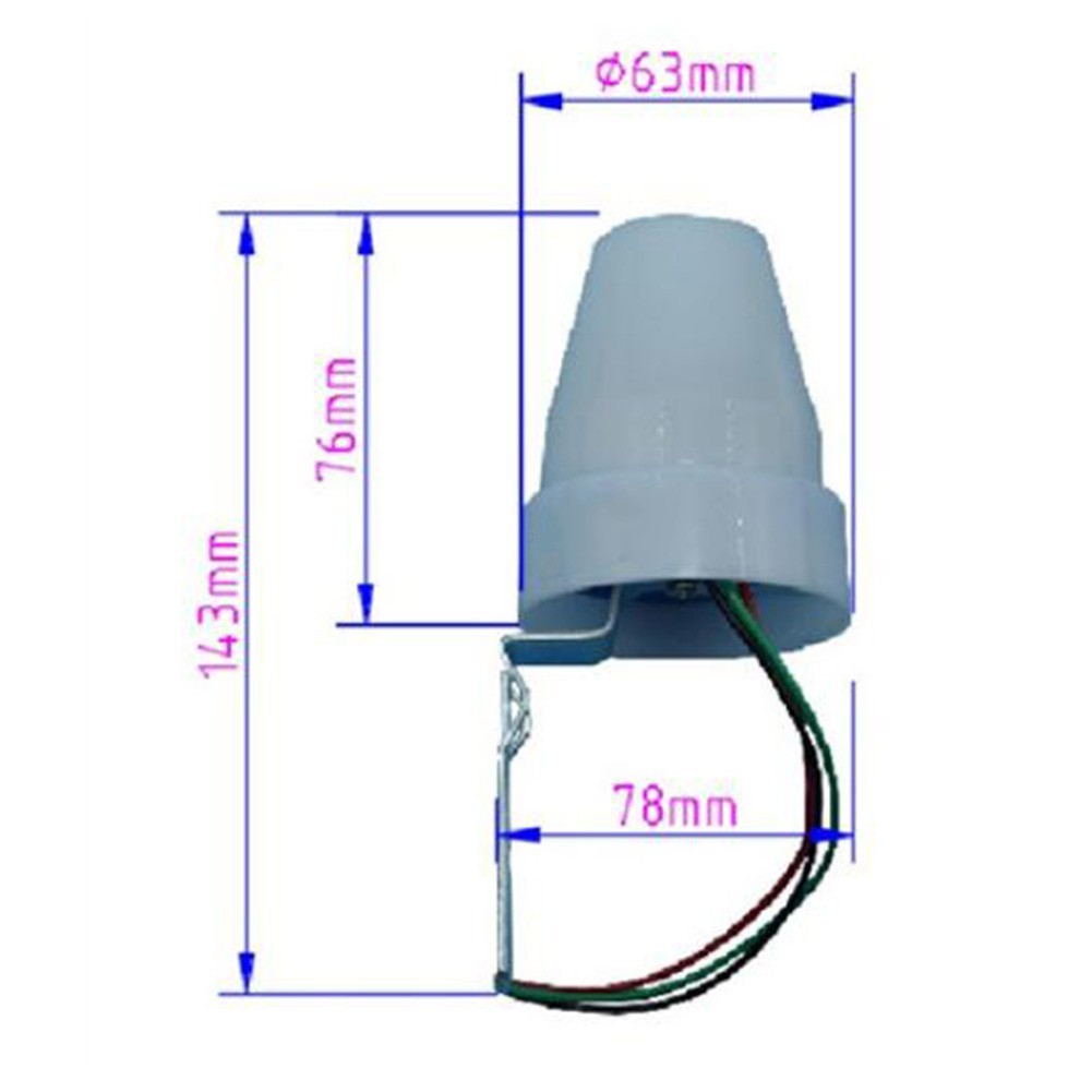 Street Light Controller 10A AC220V Fully Automatic Dusk to Dawn Switch