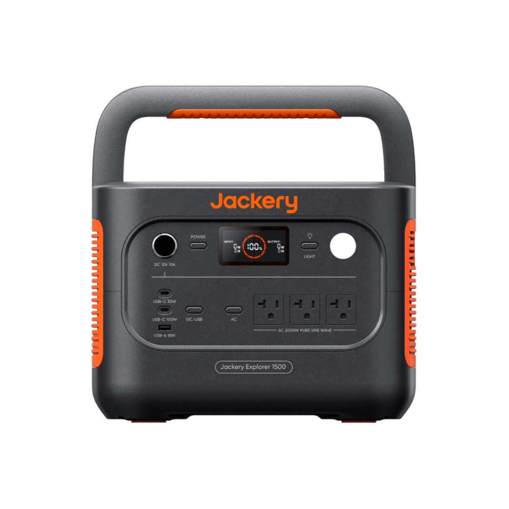 Jackery Explorer 1500 v2 Portable Power Station 1536Wh + 200W Solar Panel