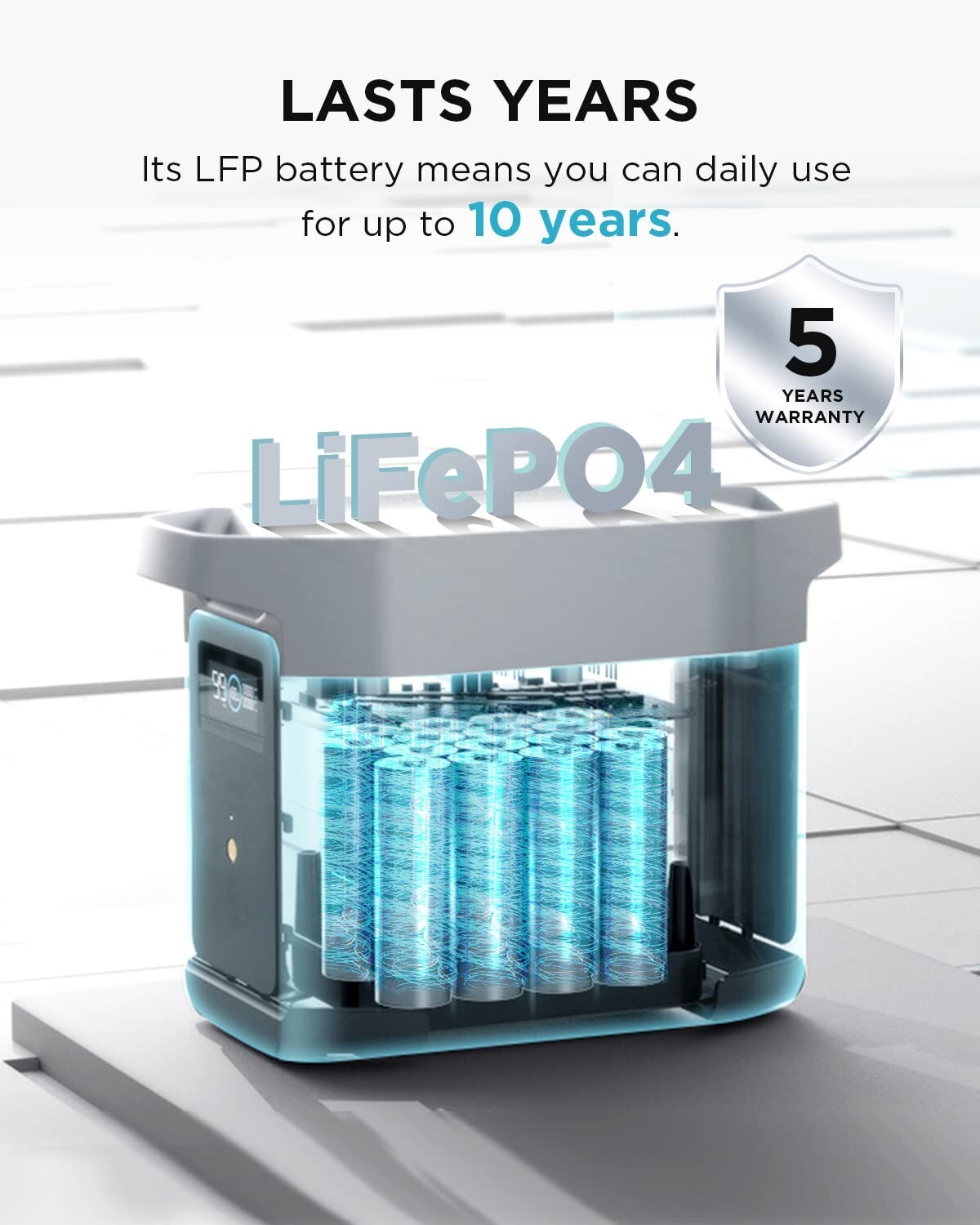 EcoFlow Delta 2 Power Station Smart Extra LiFePO4 Battery 1024Wh Backup Energy