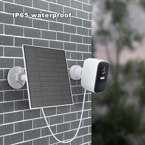 Solar Panel for Eufy Camera, 5W Solar Panel Compatible with Eufycam 3/3C/2/2 1