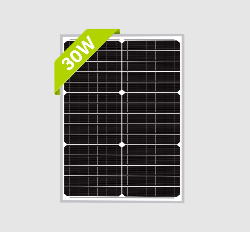 Newpowa 30W 12V Mono Solar Panel RV Gate Off-Grid Battery Charger Durable