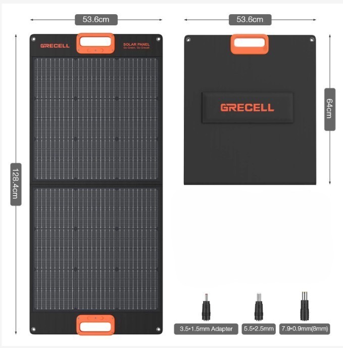 GRECELL FOLDABLE PORTABLE SOLAR PANEL 100W 20V