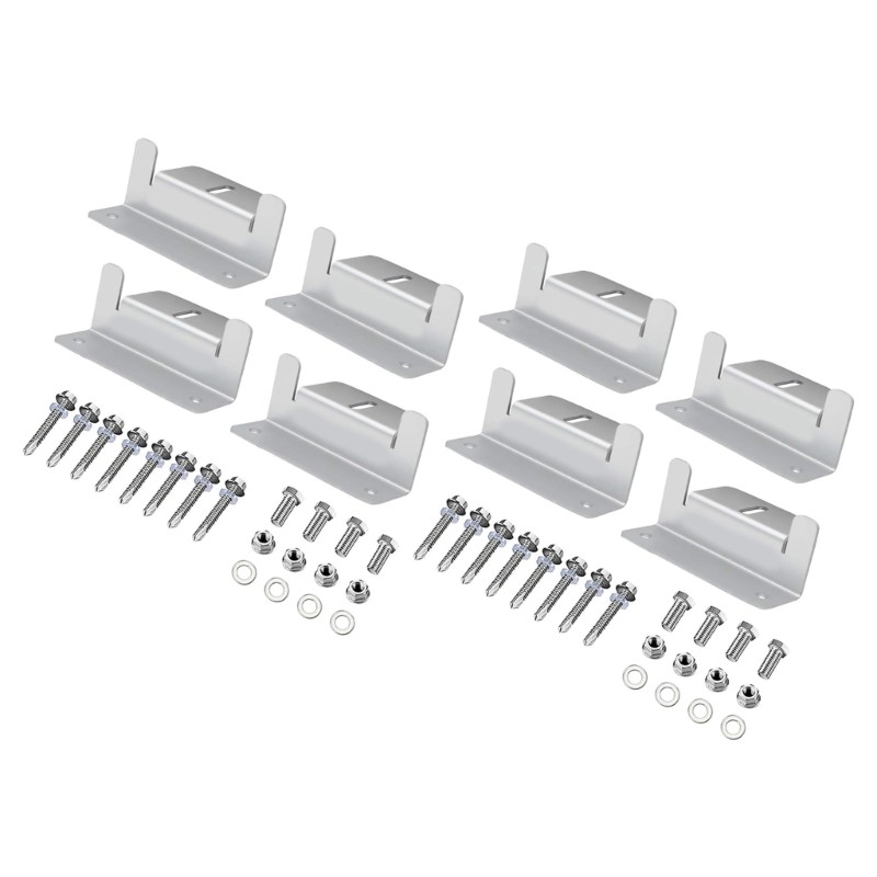 Solars Panel Mounting Hardware Heavy Type Brackets Weather Resistant Metal Frame