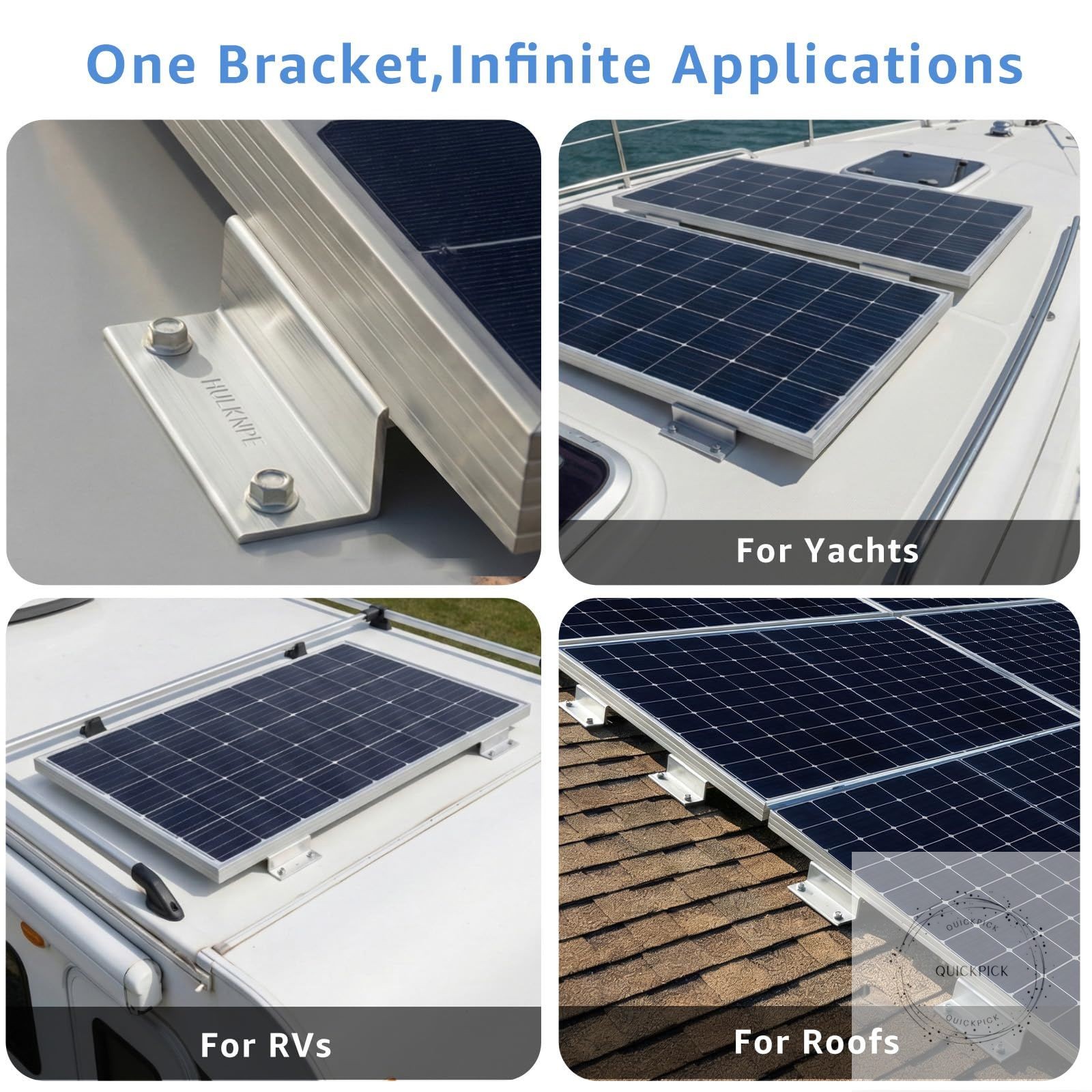 Z Brackets Solar Panel Mounting Kit (16 Pack) – Heavy Duty Corrosion-Resistant