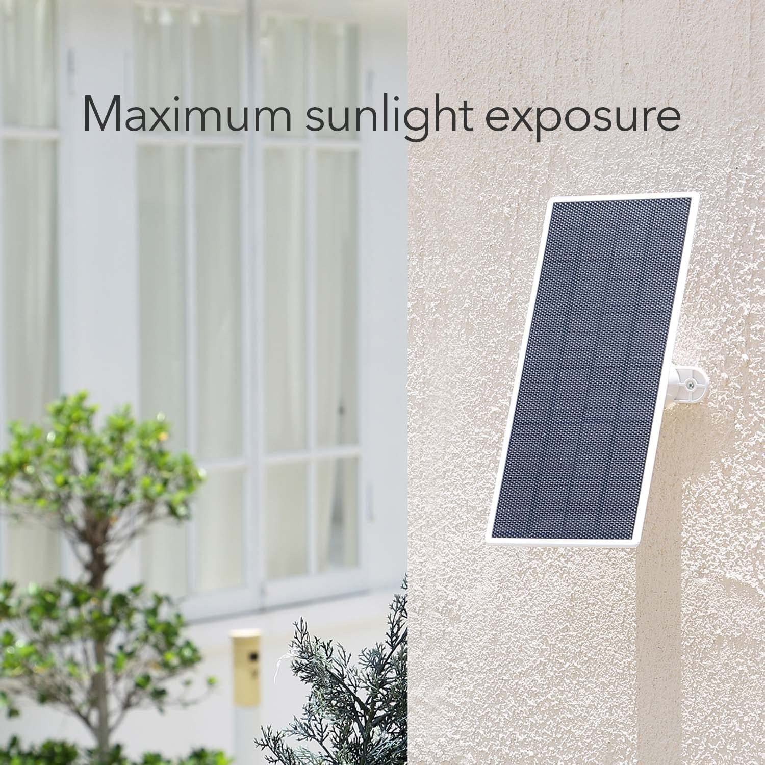 Solar Panel, Solar Panel Charger for Google Nest Cam Outdoor or Indoor, Battery