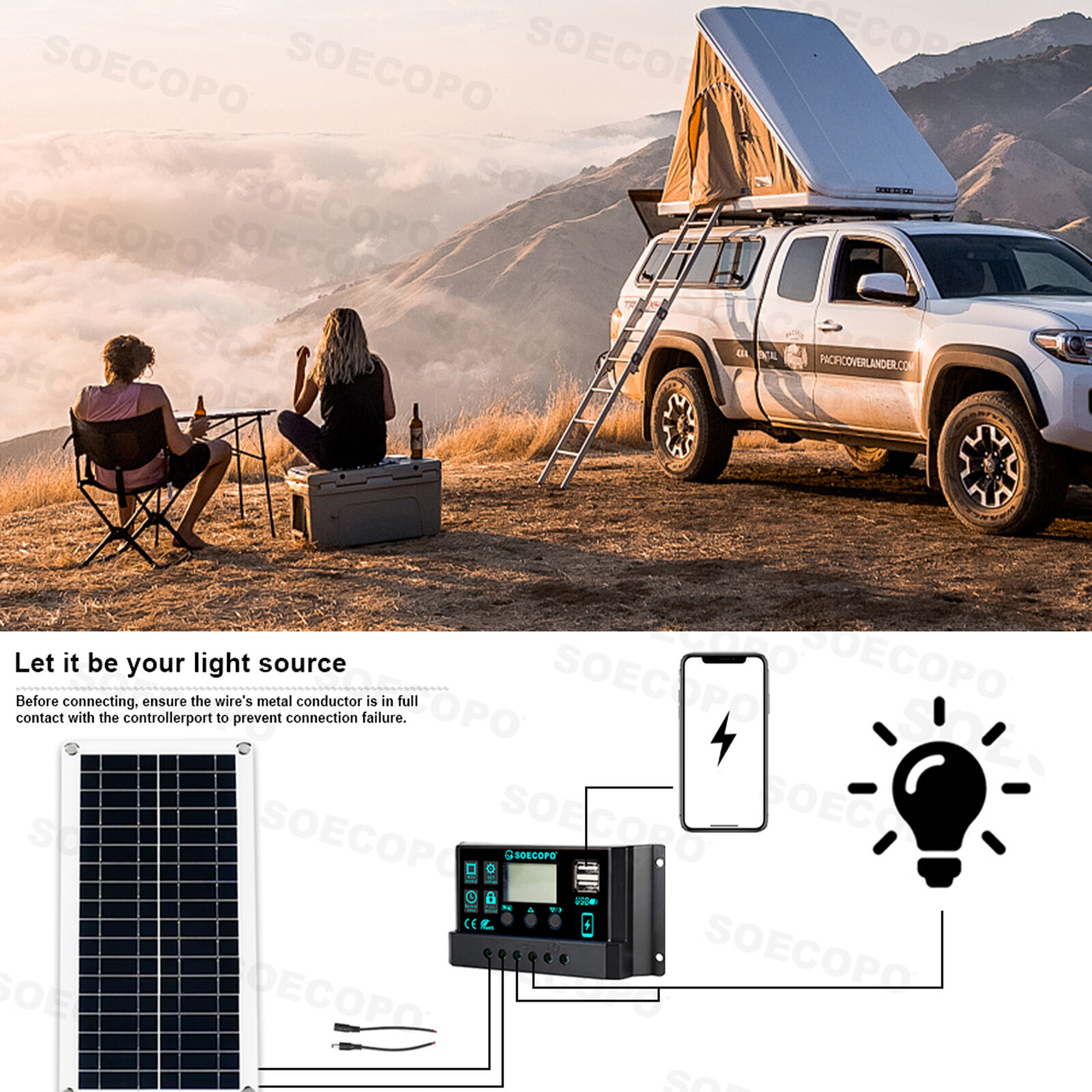 6000W 100A 110V Solar Panel Kit Complete Solar Power Generator Home Grid Syste26
