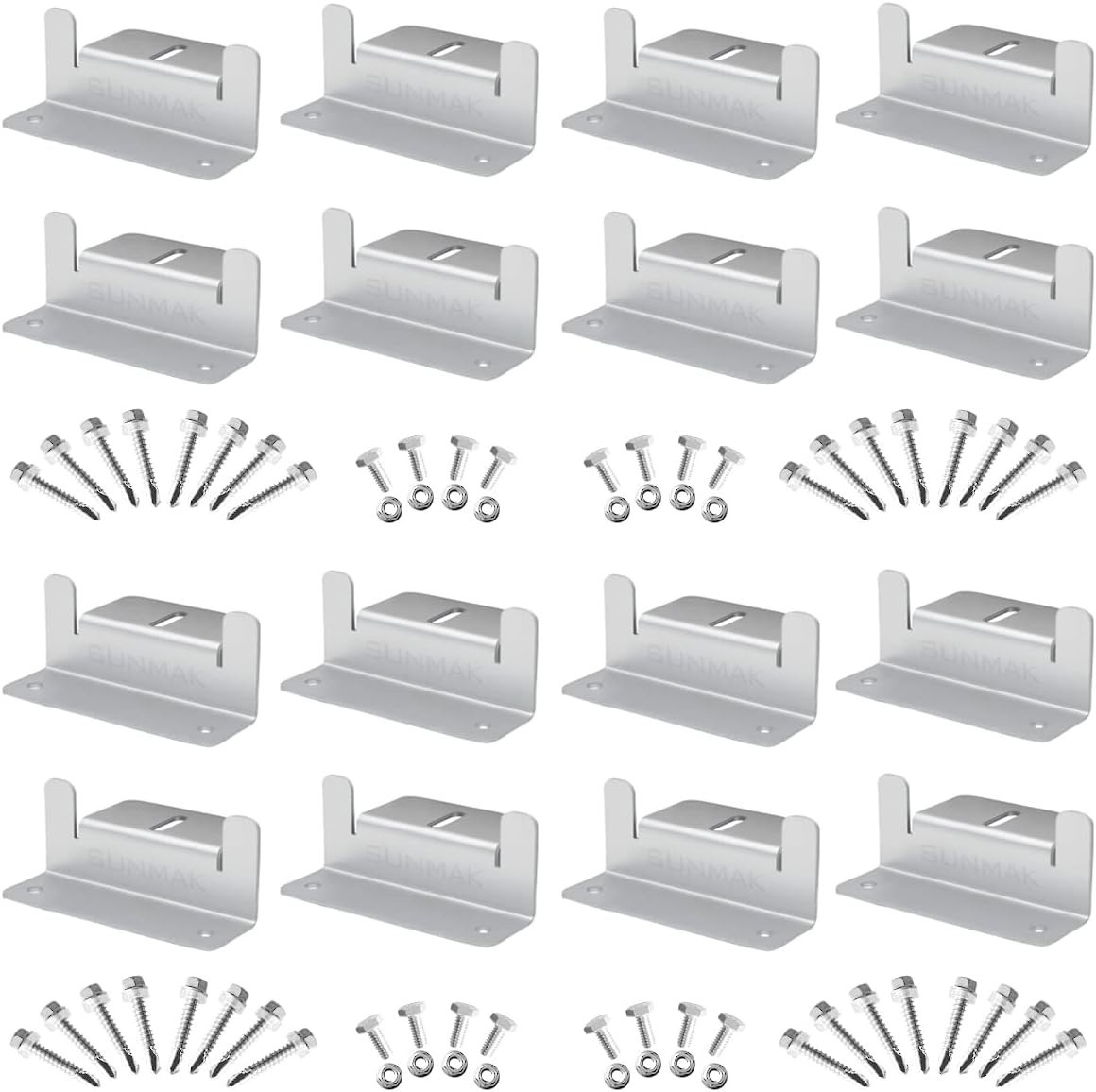 16 Units per Set Solar Panel Mounting Z Brackets, Solar Panel Mounting Bracke…