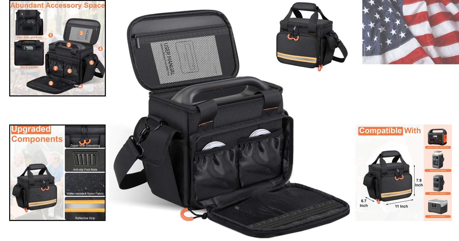 Portable Station Bag Compatible with Jackery Portable Power Station Explorer …