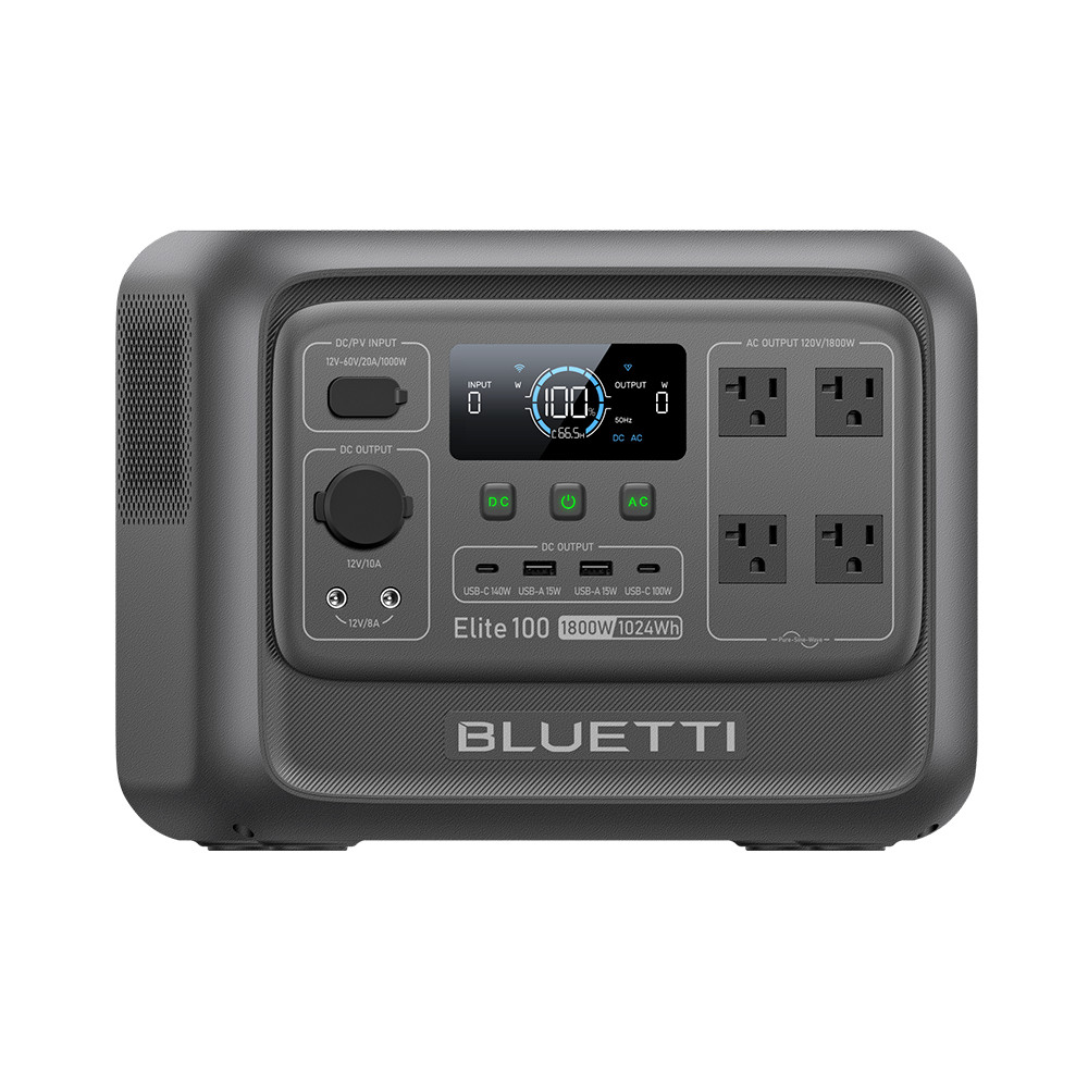 BLUETTI Elite 100 V2 1024Wh Power Station+Optional 100W/200W/350W Solar Panel