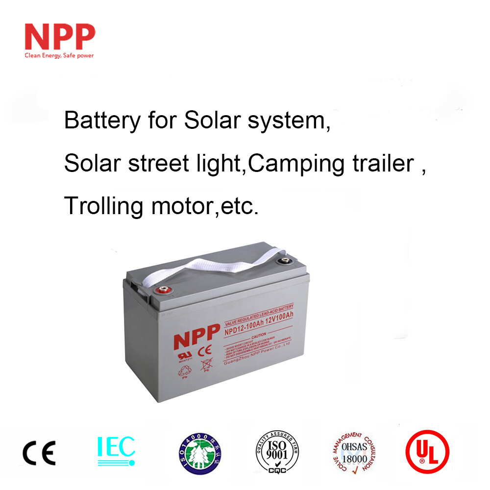NPD12-100Ah 12V 100Ah Deep Cycle Battery For Wheelchair Mobility& Solar System