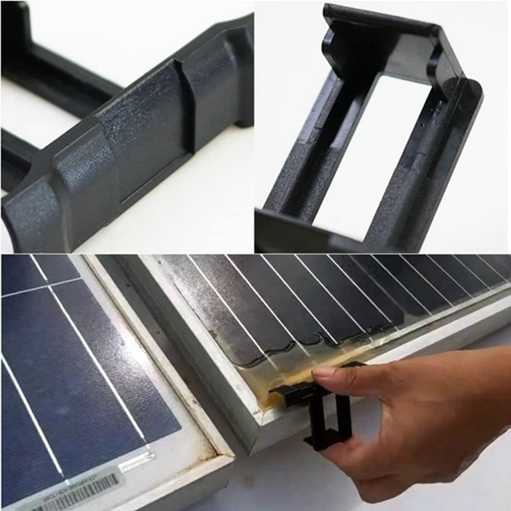 30PCS Photovoltaic Panel Drainage Buckle PV Plate Solar Panel Water Clip7657