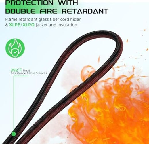 Solar to XT60 Charge Extension Cable with Solar 12AWG 10Ft Red and Black